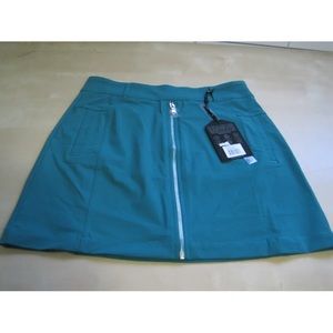 Anatomie Lottie ladies small deep sea green zip skirt new